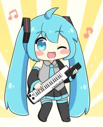 hatsune miku from vocaloid by nukotun