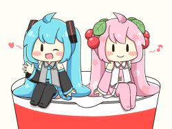 hatsune miku from vocaloid by nukotun