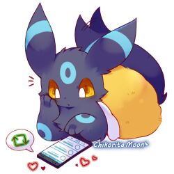 umbreon from pokemon by mew mew chikorita moon