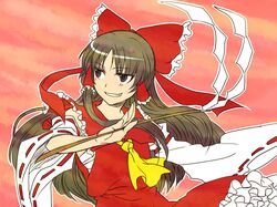 hakurei reimu from touhou by esaka