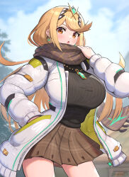 mythra (xenoblade) from xenoblade chronicles (series) by gonzarez
