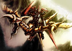 gaia the dragon champion from yuu-gi-ou by emudoru