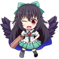 reiuji utsuho from touhou by b.leaf