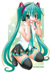 hatsune miku from vocaloid by kahoaiu