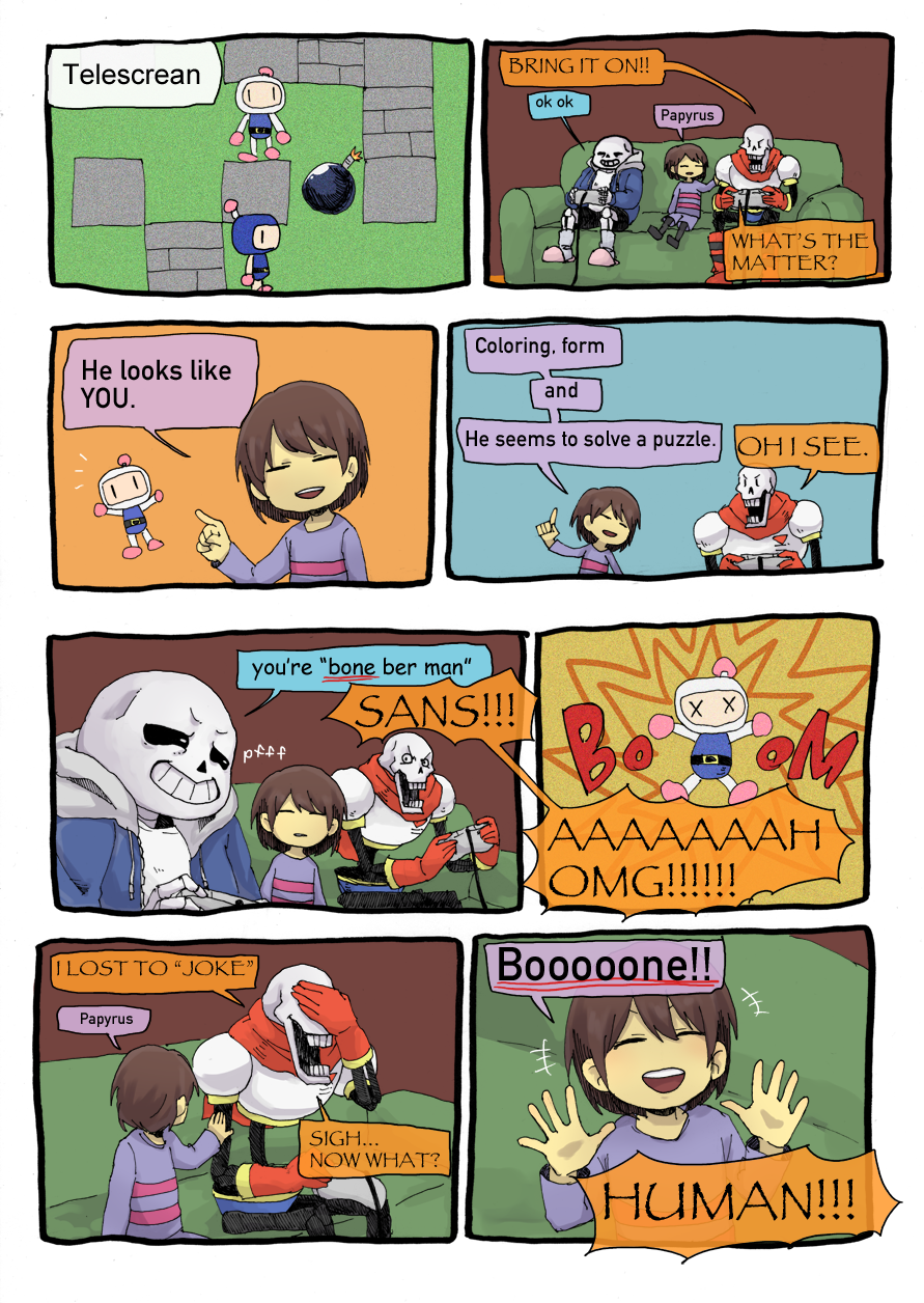 Safebooru - 1other 2016 2boys 2d 8koma ambiguous gender armor bad id ...