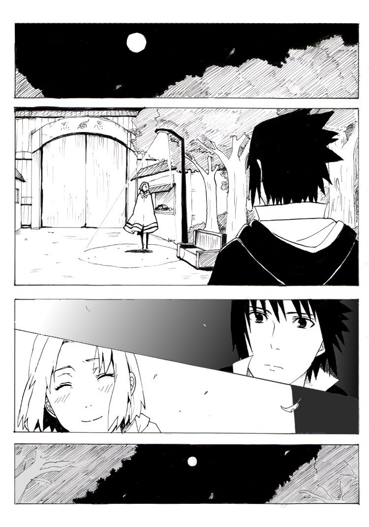 Сакура и саске манга картинки