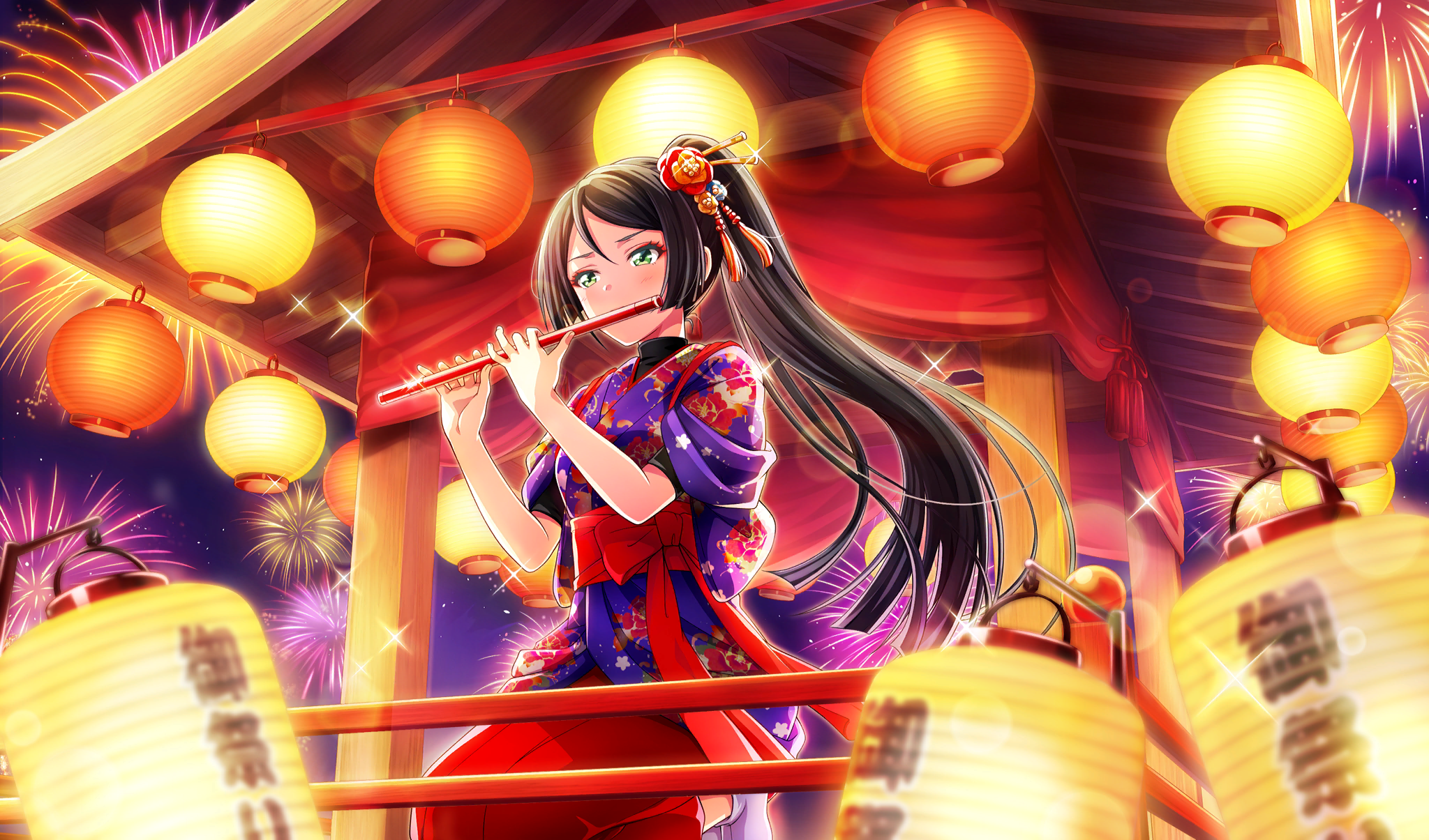 Safebooru 1girl black hair black undershirt blurry cinderella series