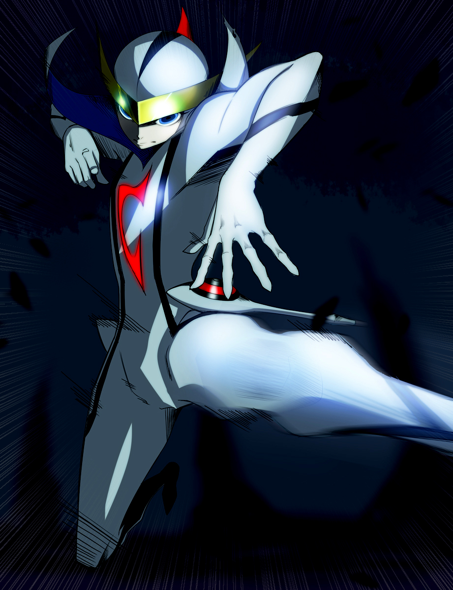 Safebooru - 1boy blue background blue eyes bodysuit casshern casshern ...
