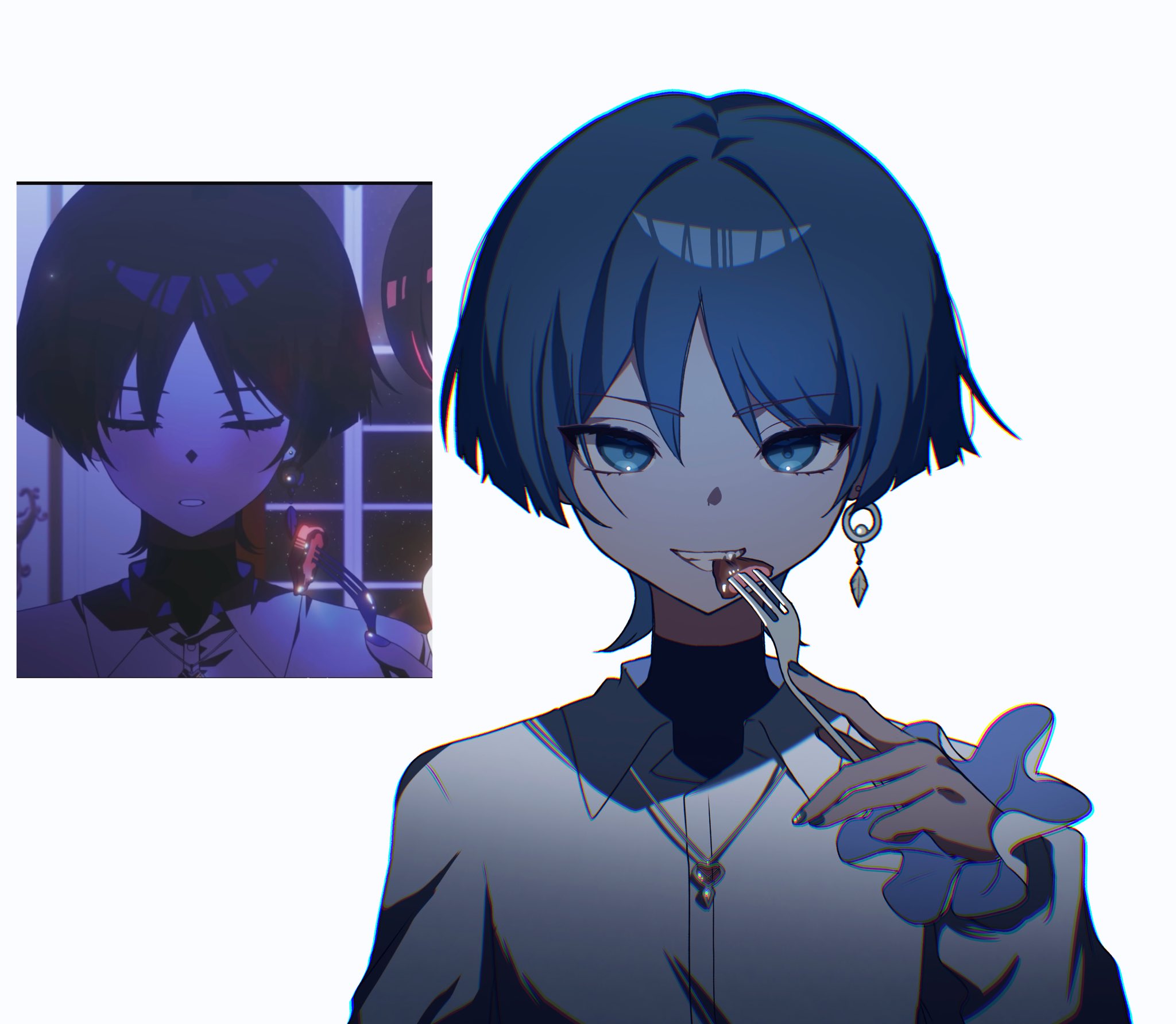 Safebooru - 1boy alternate costume anime screenshot inset black shirt ...
