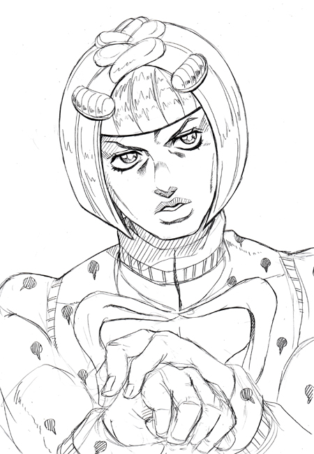 Как нарисовать доппио джоджо