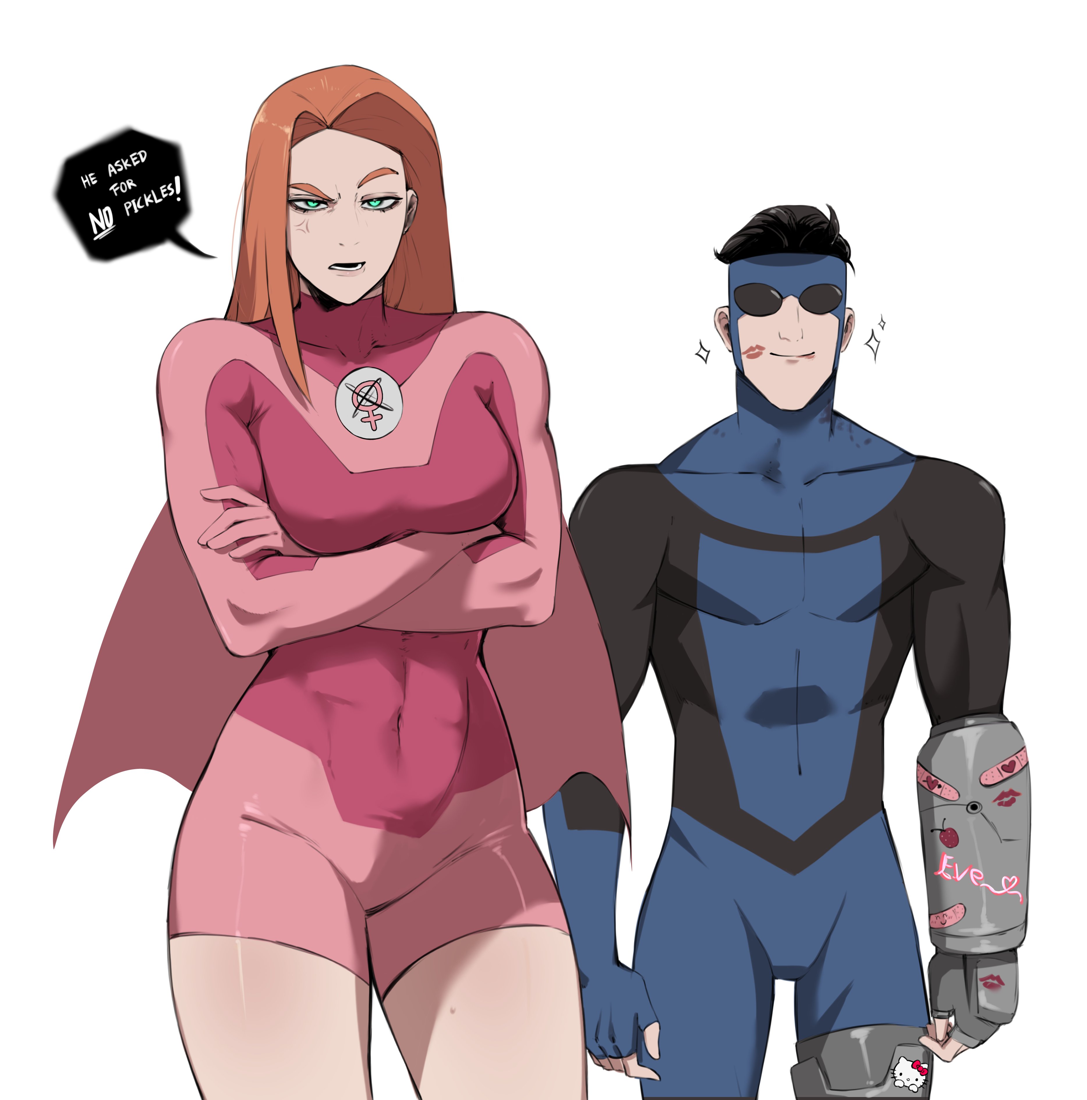 Safebooru 1boy 1girl Absurdres Arm Cast Atom Eve Blue Bodysuit Safebooru 1boy 1girl absurdres arm cast atom eve blue bodysuit