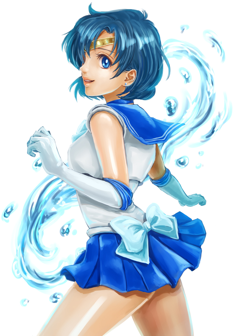 Safebooru 1girl Bishoujo Senshi Sailor Moon Blue Eyes Blue Hair Blue 