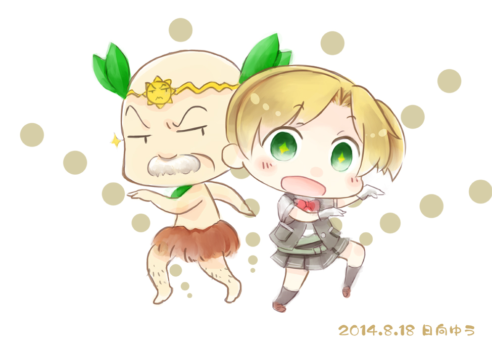 Safebooru 1boy 1girl d bald blonde hair dancing green eyes hinata yuu kantai collection kita