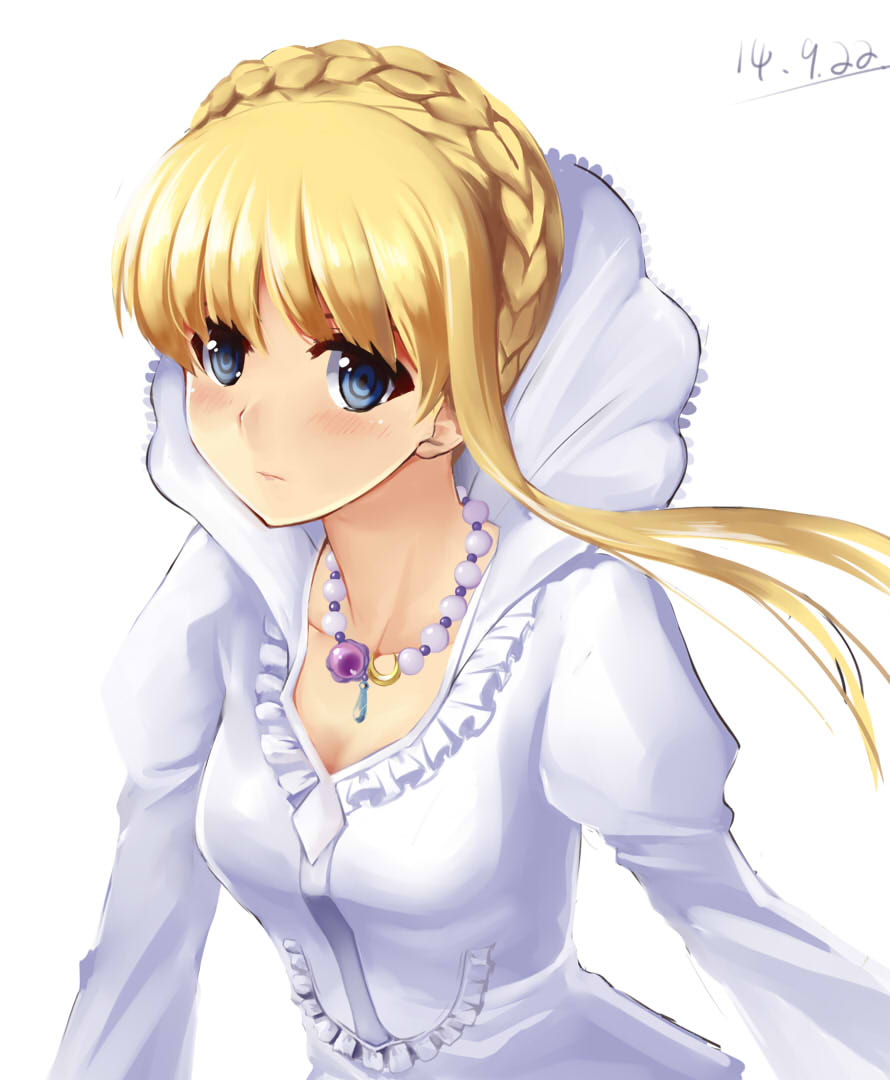 Safebooru 1girl Aldnoahzero Alternate Eye Color Asseylum Vers Allusia Blonde Hair Blue Eyes 8179