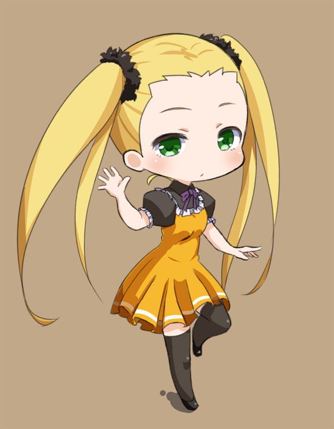 Safebooru 1girl Ame Aoki Hagane No Arpeggio Arpeggio Of Blue Steel Blonde Hair Chibi Dress 