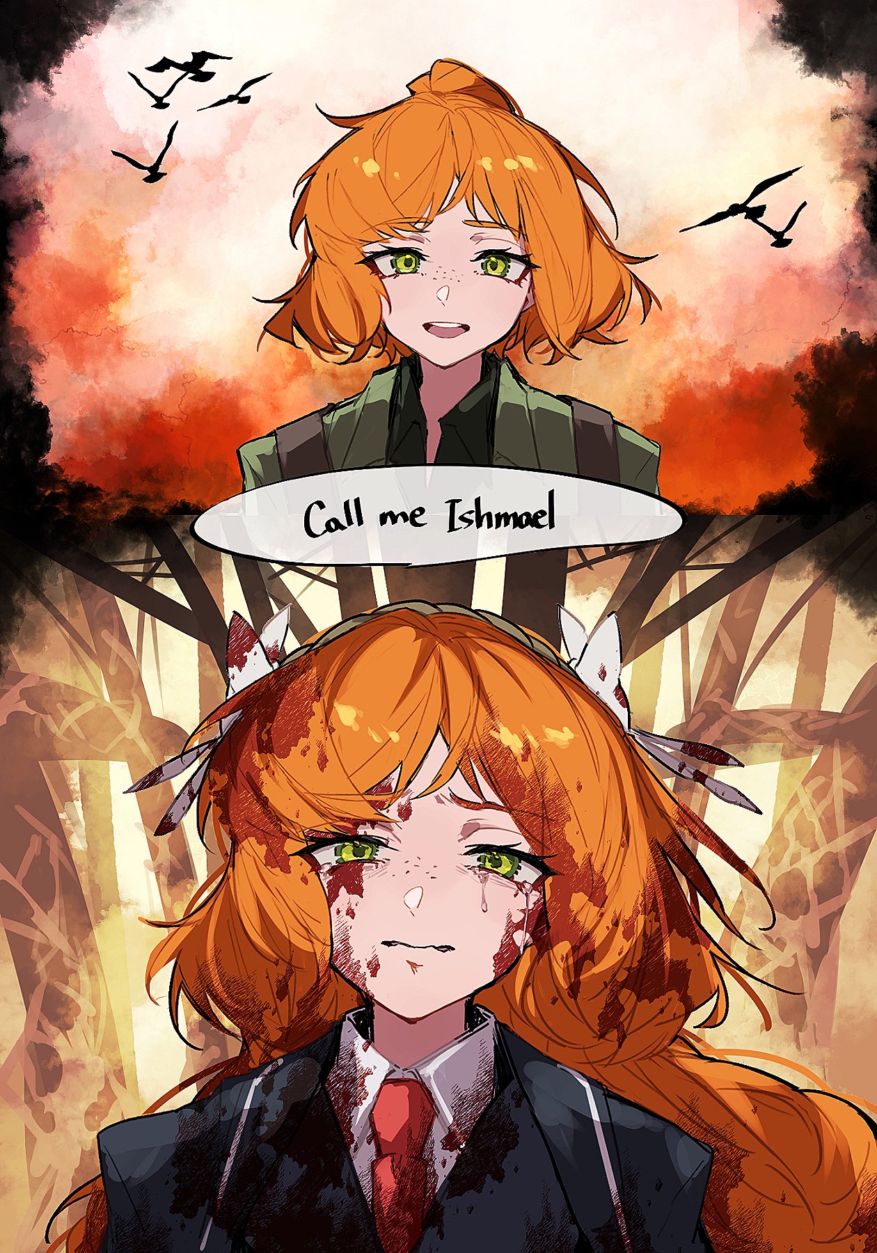 Safebooru 1girl d Bird Black Jacket Collared Shirt Commentary Crying safebooru-1girl-d-bird-black-jacket-collared-shirt-commentary-crying
