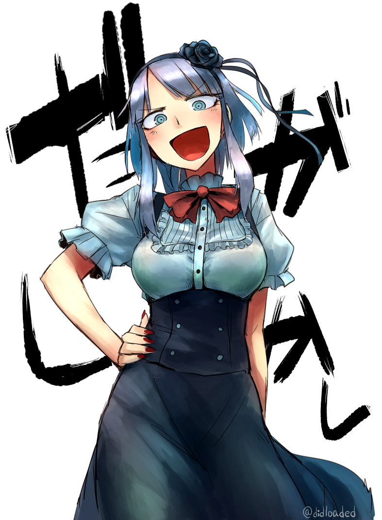 Safebooru 1girl Blue Eyes Copyright Name Dagashi Kashi Didloaded