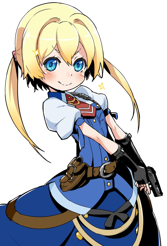 Safebooru - 1girl belt blonde hair blue eyes brown belt buttons closed ...