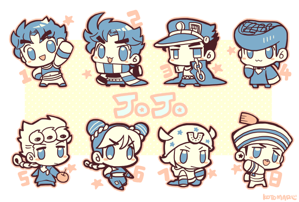 Джоджо чиби рисунки