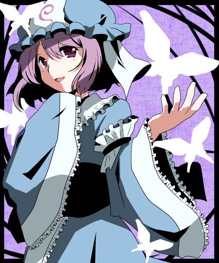 Safebooru - hat japanese clothes kimono marimo danshaku pink hair ...