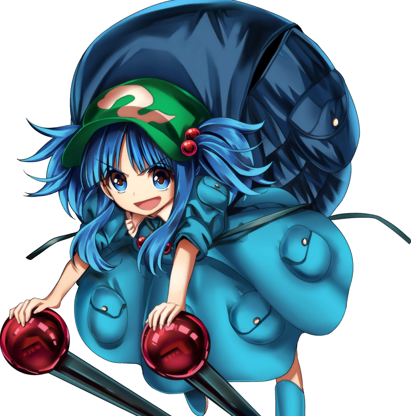 Safebooru 1girl Backpack Bag Blue Eyes Blue Hair Boots Hair Bobbles