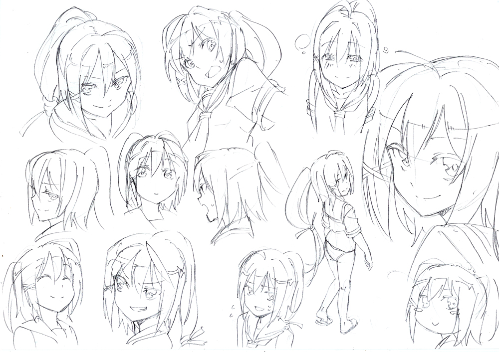 Эскизы 2д персонажей