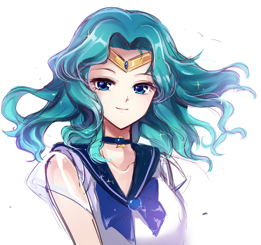 Safebooru 1girl Bishoujo Senshi Sailor Moon Blue Eyes Blue Hair Choker Kaiou Michiru Magical