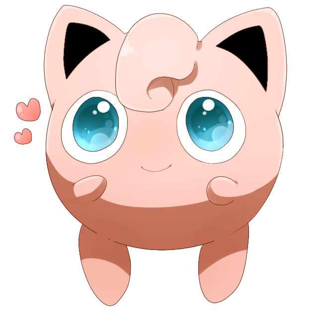 artist_request blue_eyes ears heart jigglypuff no_humans pokemon pokemon