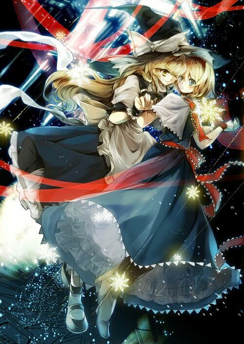 Safebooru 2girls Alice Margatroid Apron Ascot Blonde Hair Blue Eyes