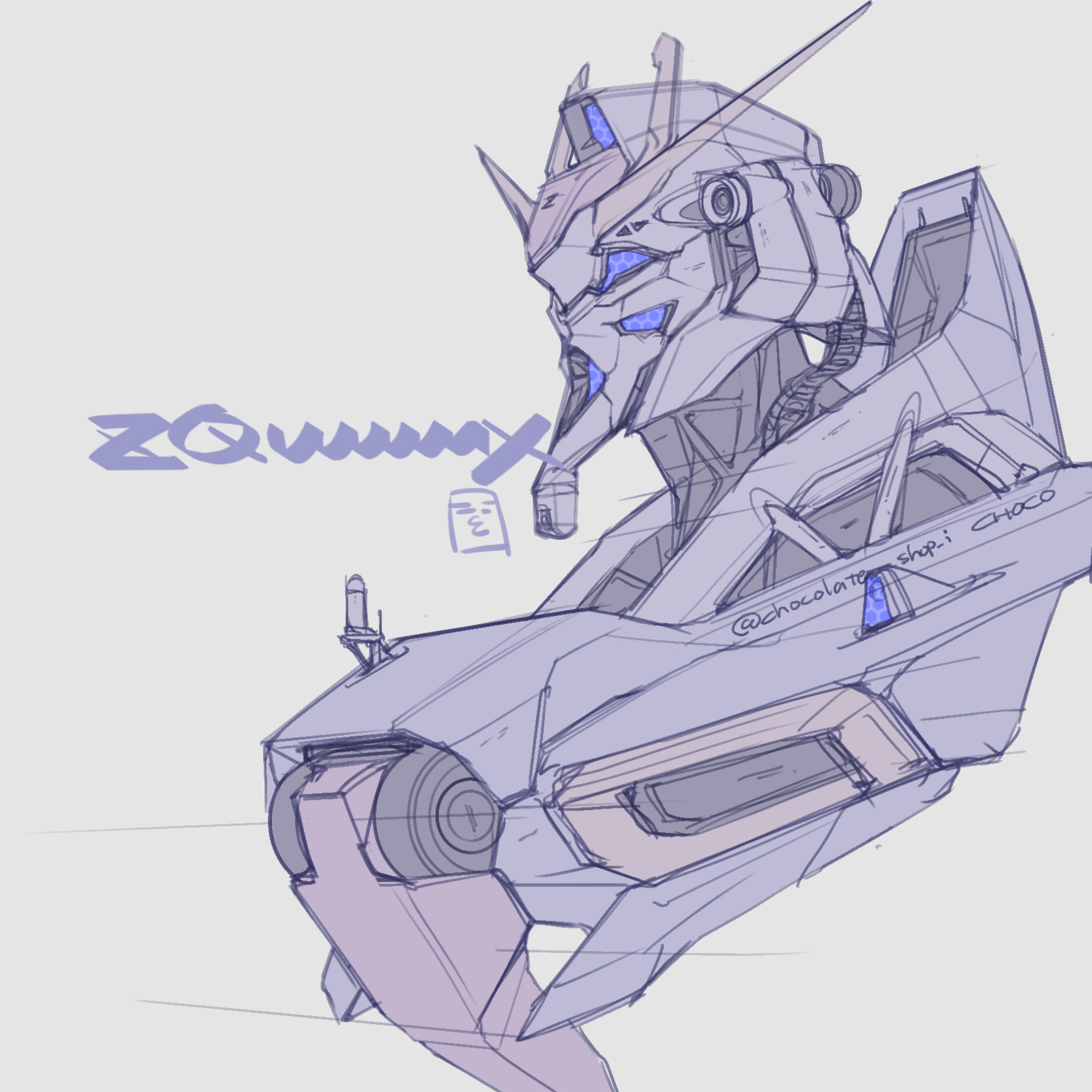 Mecha Choco Safebooru - artist name choco (chocolate shop) english text gundam ...