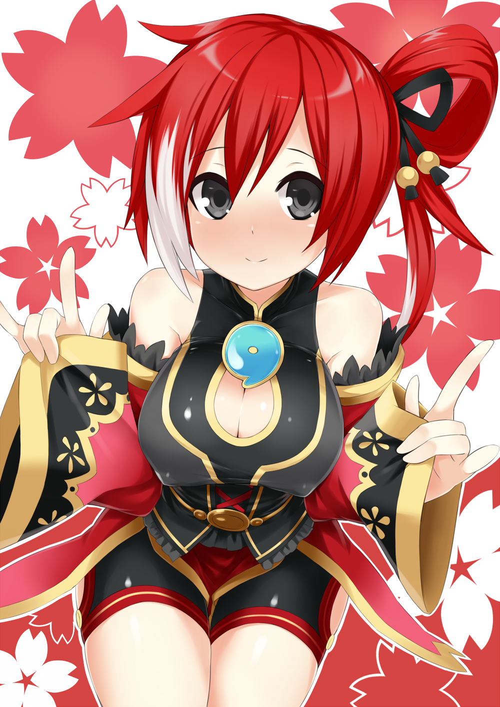 neptune(series) open_mouth red(choujigen_game_neptune) redhead smile solo s...