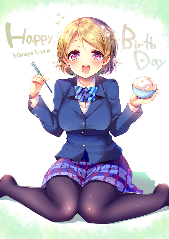 Safebooru 1girl D Ayuma Sayu Bangs Black Legwear Blazer Blonde Hair Blue Bowtie Blush Bowtie 