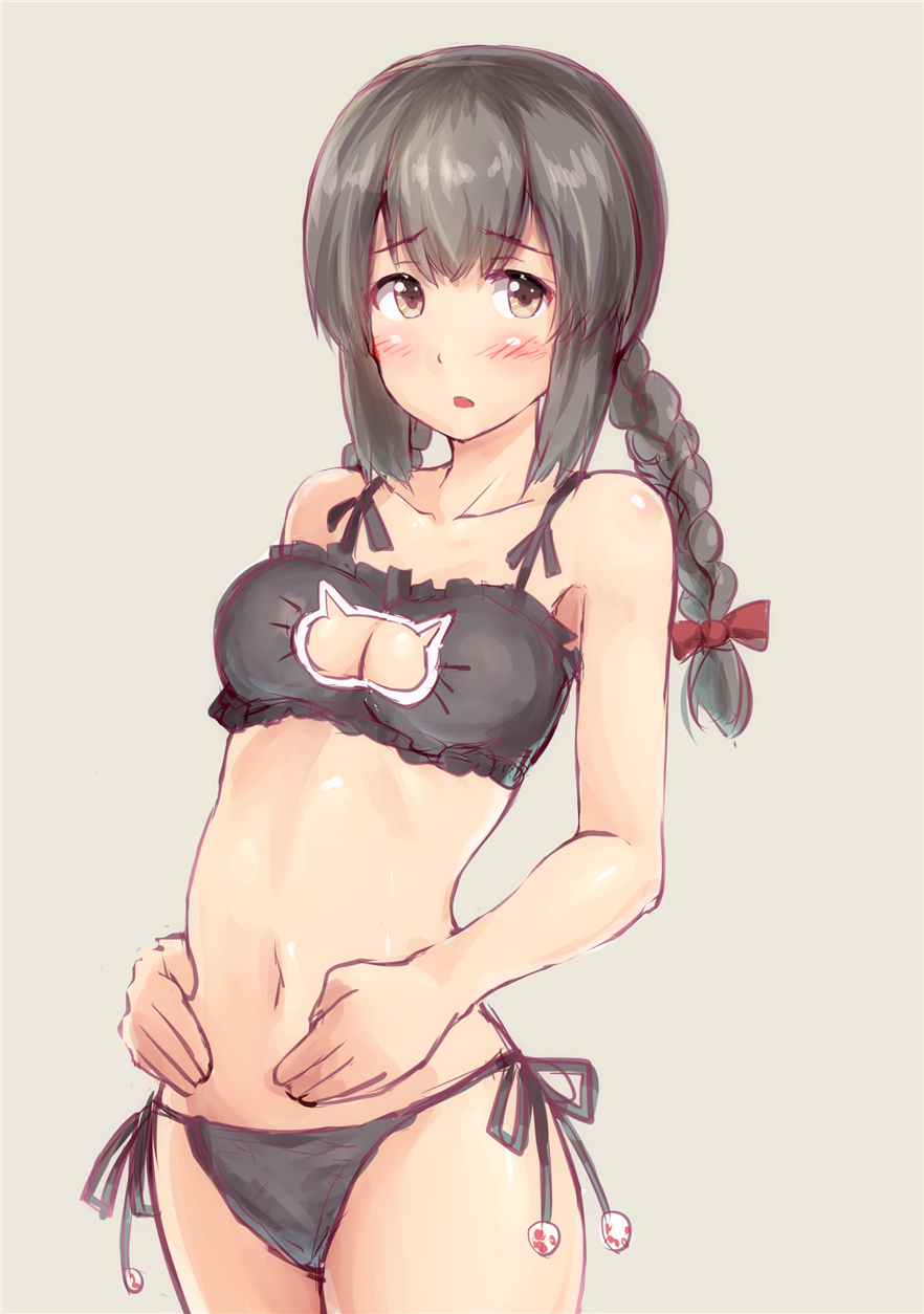 Cat Keyhole Bra Hentai