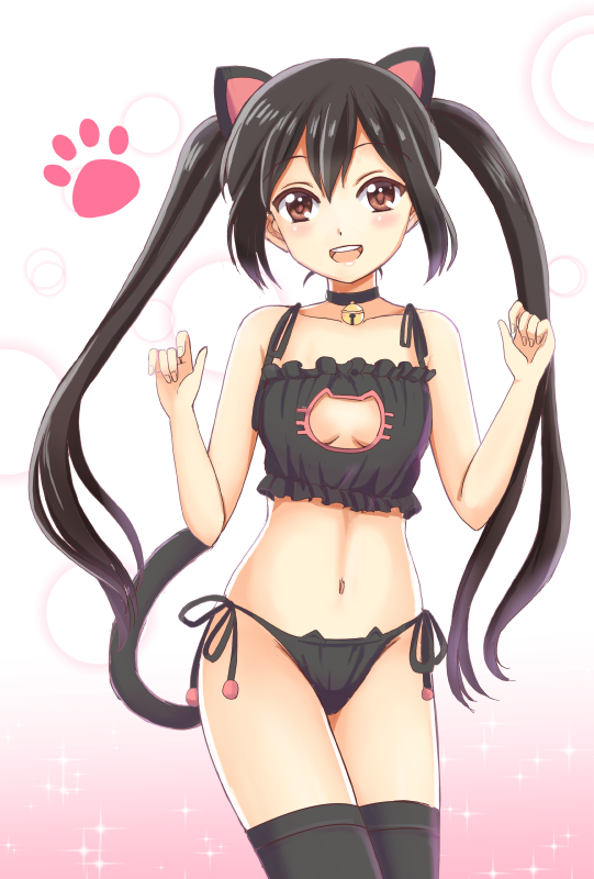 Cat Keyhole Bra Hentai