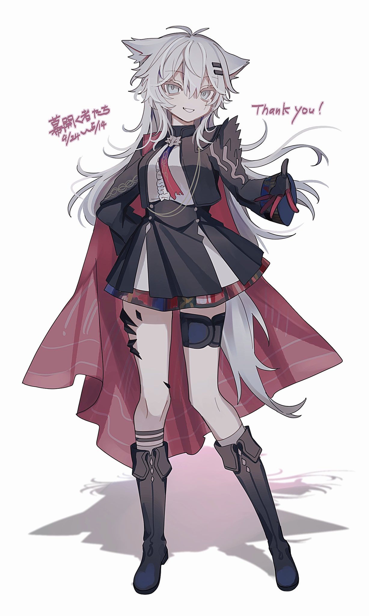Safebooru - 1girl arknights black boots black gloves black jacket black ...