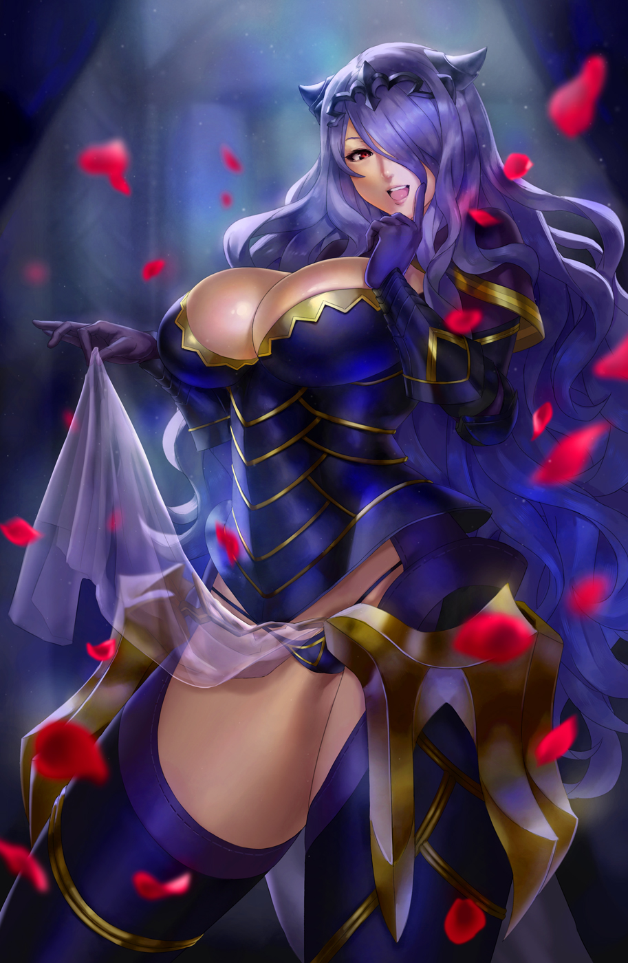 1girl armor armored_dress breasts camilla(fire_emblem_if) cleavage eu03 fir...