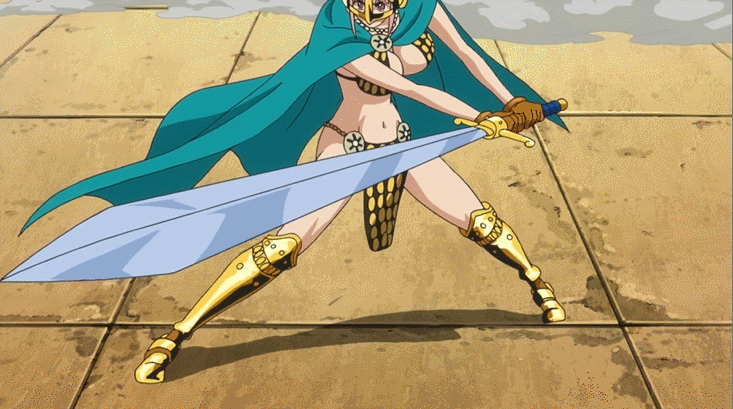 ...braid breasts cape female gladiator helmet large_breasts one_piece pain ...