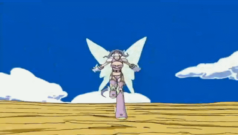boots breasts digimon digimon_frontier facial_mark fairy fairy_wings fairym...