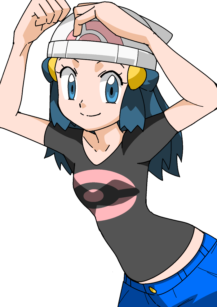 blue_eyes blue_hair hainchu hikari(pokemon) pokemon.
