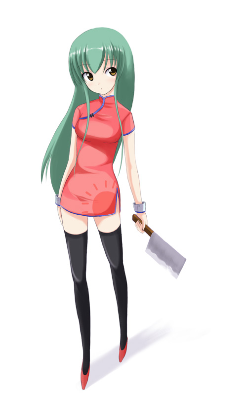 Safebooru 1girl c.c. china dress chinese clothes cleaver code geass