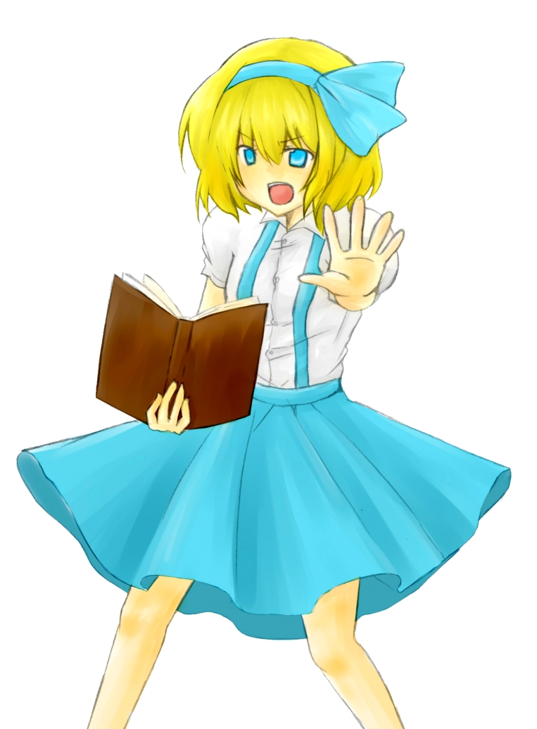 Safebooru Alice Margatroid Alice Margatroid Pc 98 Blonde Hair Book Nemiminimimizu Ribbon 