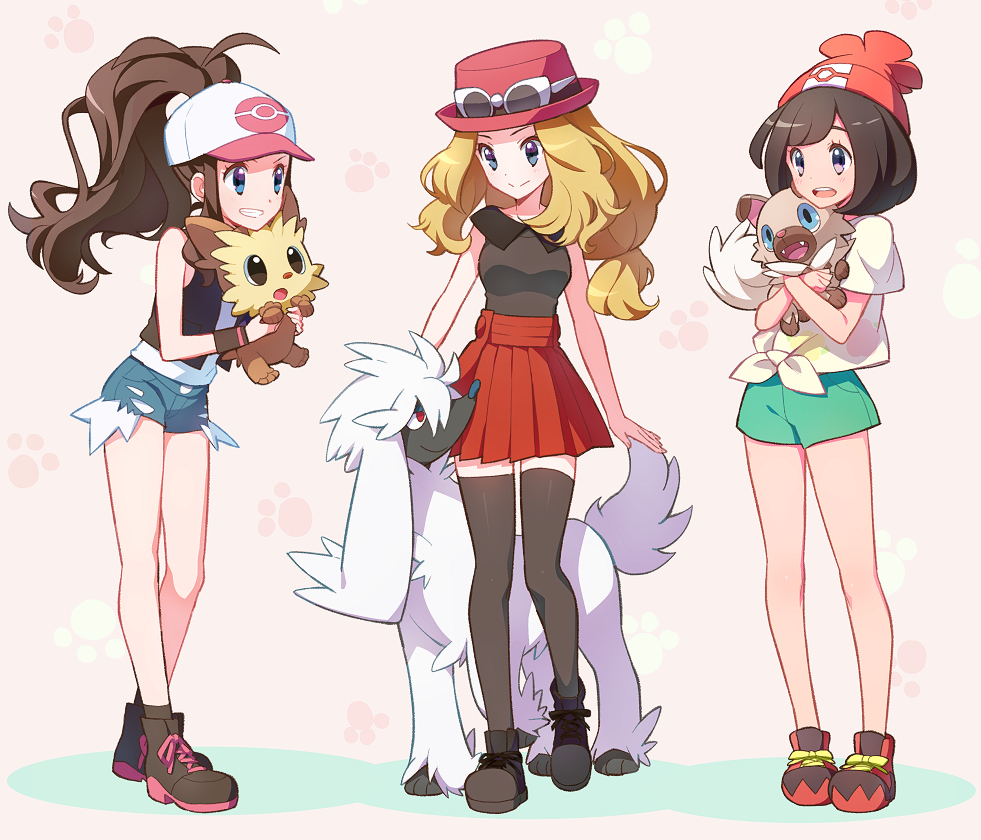 multiple_girls pokemon pokemon(game) pokemon_bw pokemon_sm pokemon_xy rockr...