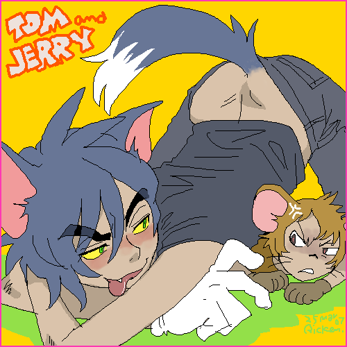 jerry(tom_and_jerry) lowres male_focus mouse_ears multiple_boys personifica...