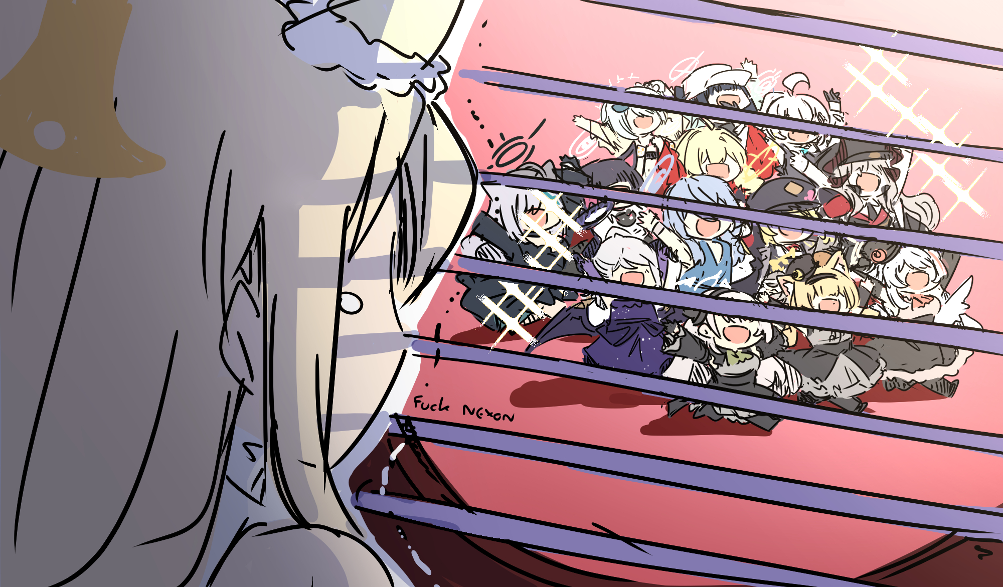 Safebooru 6+girls ako (blue archive) ako (dress) (blue archive) angel