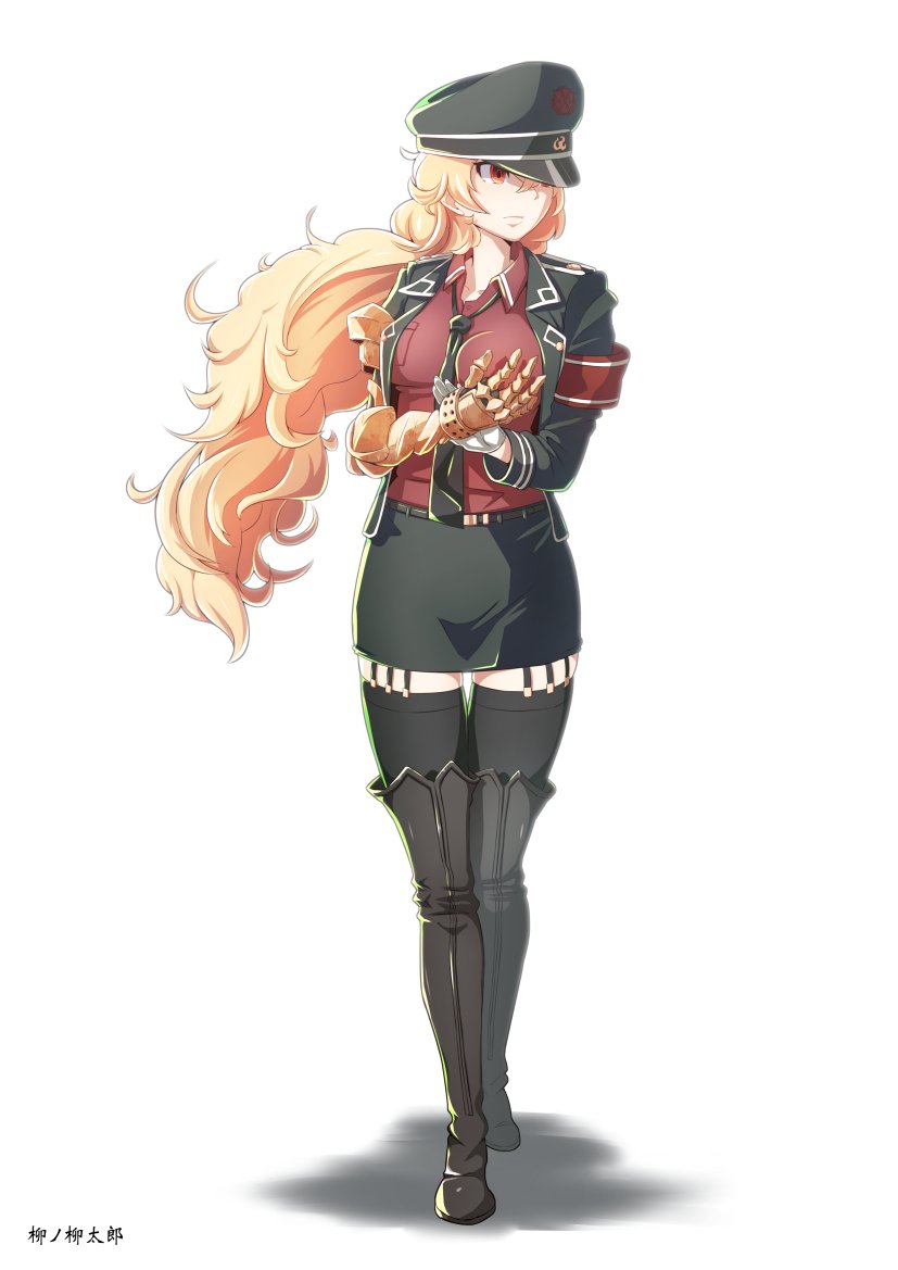 Safebooru - 1girl armband artist name bangs belt between breasts black ...