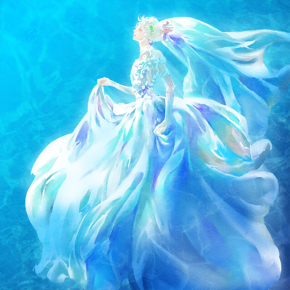 Стихия королевы. Девушка в голубом платье. Принцесса воды. Девушка в пышном платье арт. Голубое пышное платье.