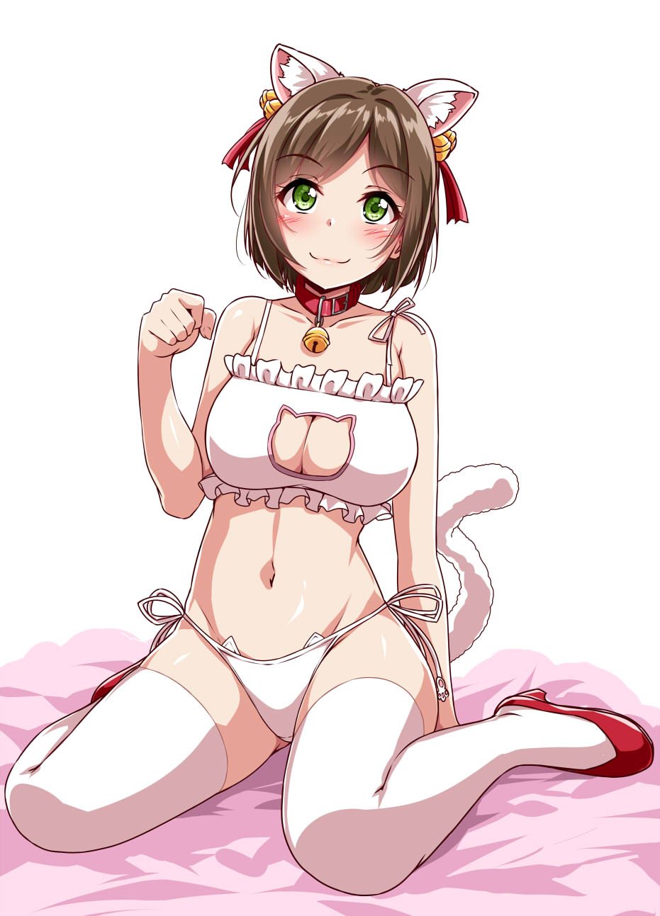 Cat Keyhole Bra Hentai