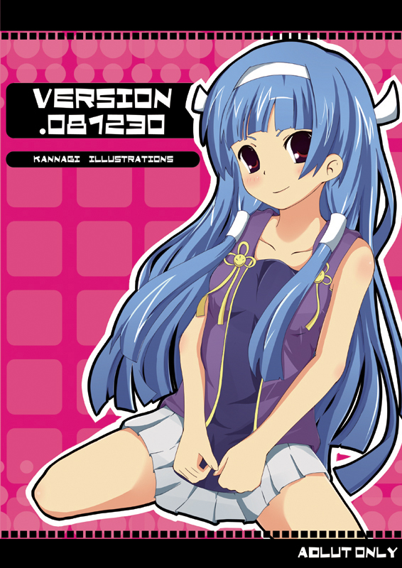 Safebooru Bangs Blue Hair Blunt Bangs Blush Fusa Otome Hair Tubes