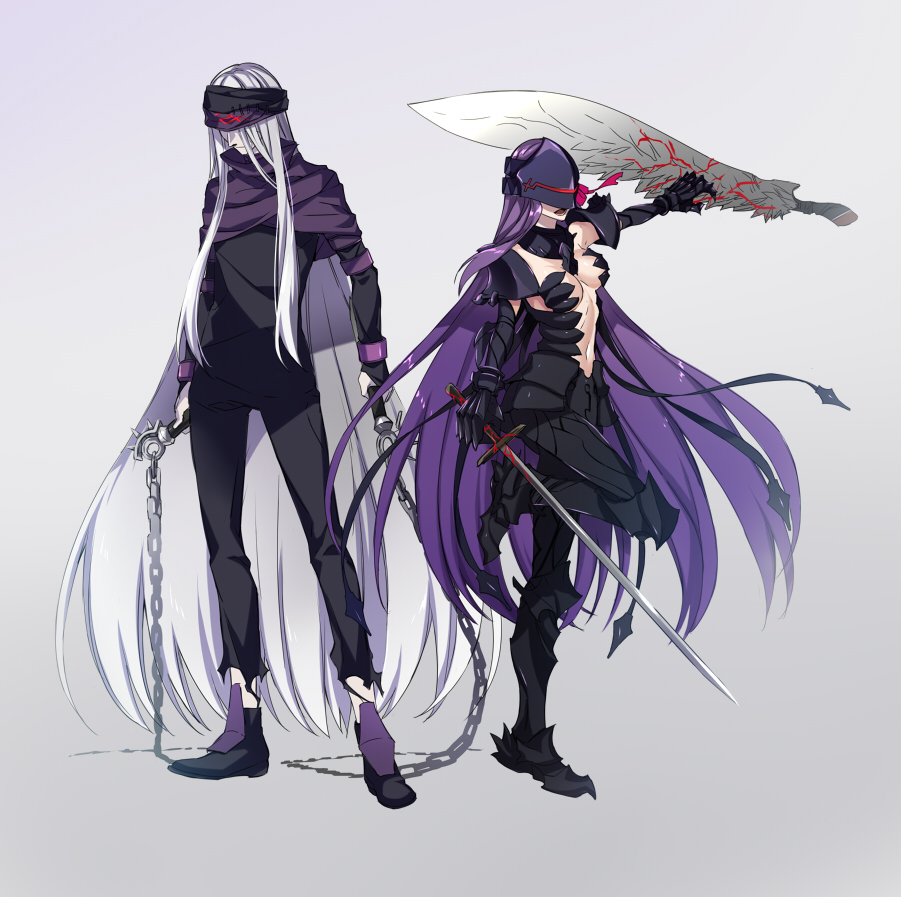 Safebooru - 1boy 1girl alternate form berserker (fate/zero) breasts ...