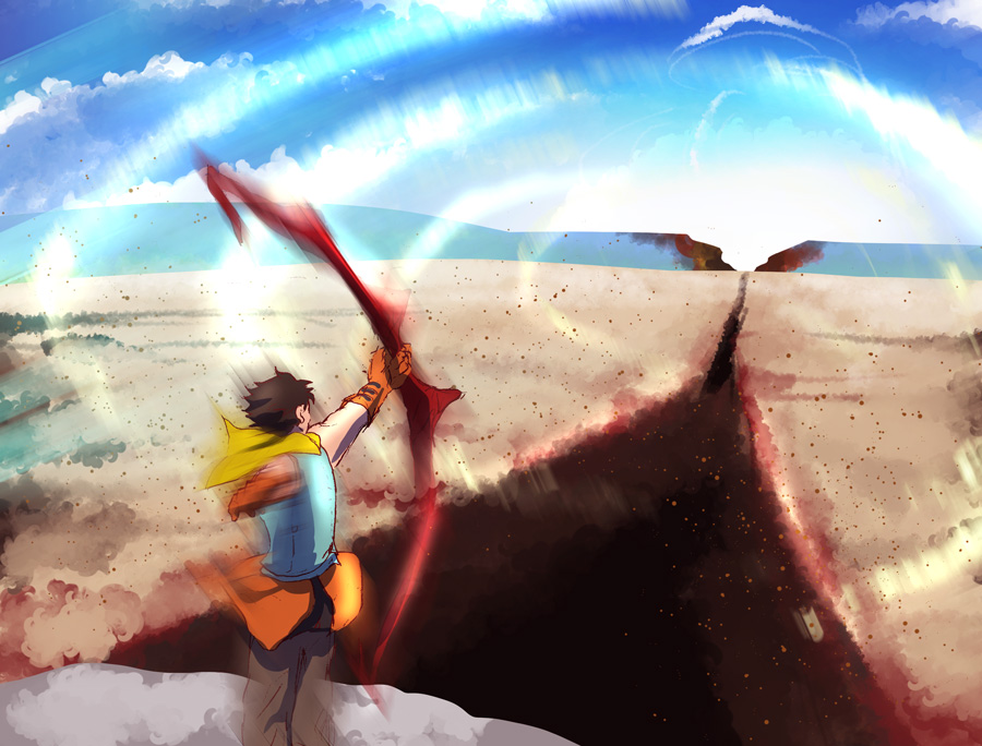 Safebooru - 1boy arash (fate) blue sky bow brown hair clouds commentary ...